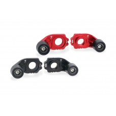 CNC Racing Billet Chain Adjuster Blocks With Sliders for the Ducati Monster 937, Hypermotard 698 Mono, and Multistrada V2 (2025+)
